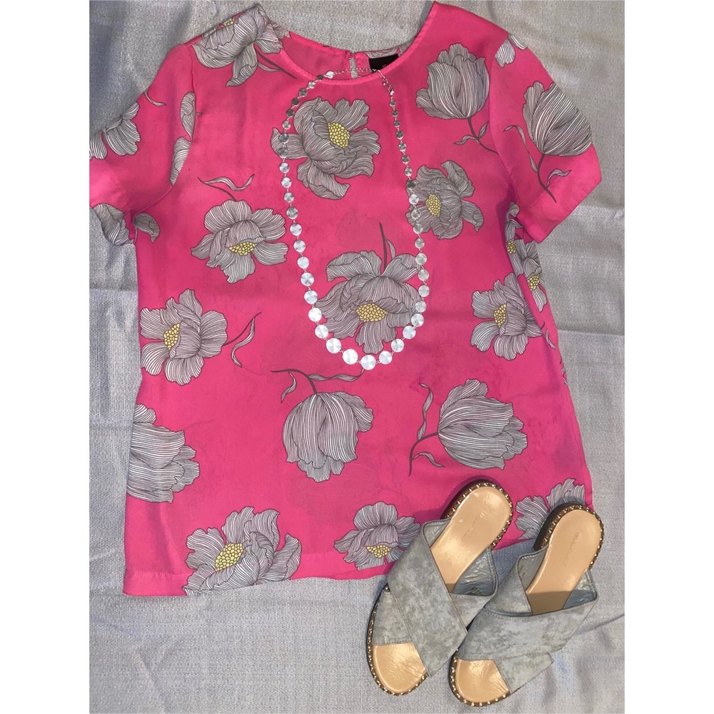 Worthington Pink Floral Top